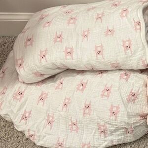 Aden & Anais Fitted Crib Sheet and Crib Blanket
